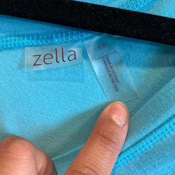 Zella The Peace tie tee sz S v neck short sleeve - Picture 3 of 8